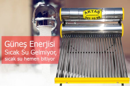 Güneş Enerjisi Sıcak Su Gelmiyor